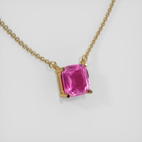 3.05 Ct. Sapphire Necklace, 14K Yellow Gold 2