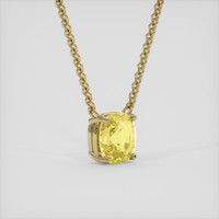 2.12 Ct. Yellow Sapphire Necklace, 14K Yellow Gold 2