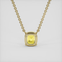 2.12 Ct. Yellow Sapphire Necklace, 14K Yellow Gold 4