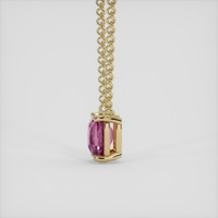 1.47 Ct. Pink Sapphire Necklace, 14K Yellow Gold 3