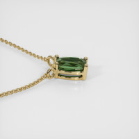 0.43 Ct. Green Sapphire Necklace, 14K Yellow Gold 3