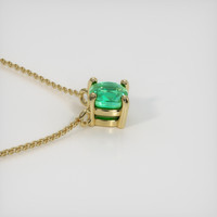 0.38 Ct. Emerald  Necklace - 18K Yellow Gold