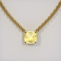 7.69 Ct. Sapphire Necklace, 18K Yellow Gold 1
