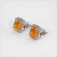 <span>5.07</span>&nbsp;<span class="tooltip-light">Ct.Tw.<span class="tooltiptext">Total Carat Weight</span></span> Sapphire Earrings, Platinum 950 2