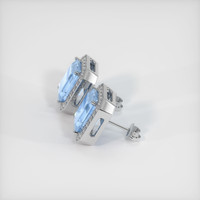 5.98 Ct.Tw. Gemstone Earrings, Platinum 950 3