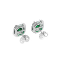 2.04 Ct.Tw. Emerald Earrings, Platinum 950 4
