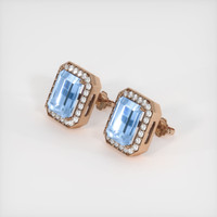 <span>5.98</span>&nbsp;<span class="tooltip-light">Ct.Tw.<span class="tooltiptext">Total Carat Weight</span></span> Gemstone Earrings, 14K Rose Gold 2