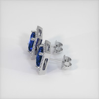 <span>2.40</span>&nbsp;<span class="tooltip-light">Ct.Tw.<span class="tooltiptext">Total Carat Weight</span></span> Sapphire Earrings, 14K White Gold 3