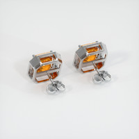 <span>5.07</span>&nbsp;<span class="tooltip-light">Ct.Tw.<span class="tooltiptext">Total Carat Weight</span></span> Sapphire Earrings, 18K White Gold 4