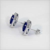 <span>2.47</span>&nbsp;<span class="tooltip-light">Ct.Tw.<span class="tooltiptext">Total Carat Weight</span></span> Sapphire Earrings, 18K White Gold 3