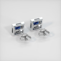 <span>0.61</span>&nbsp;<span class="tooltip-light">Ct.Tw.<span class="tooltiptext">Total Carat Weight</span></span> Sapphire Earrings, 18K White Gold 4