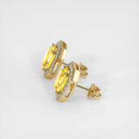 <span>2.30</span>&nbsp;<span class="tooltip-light">Ct.Tw.<span class="tooltiptext">Total Carat Weight</span></span> Sapphire Earrings, 14K Yellow Gold 3