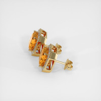 <span>5.07</span>&nbsp;<span class="tooltip-light">Ct.Tw.<span class="tooltiptext">Total Carat Weight</span></span> Sapphire Earrings, 18K Yellow Gold 3