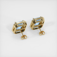 5.98 Ct.Tw. Gemstone Earrings, 18K Yellow Gold 4