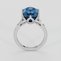 7.67 Ct. London Blue Topaz Ring, Platinum 950 3