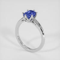 2.00 Ct. Blue Sapphire Ring, Platinum 950 2