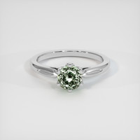 0.97 Ct. Green Sapphire Ring, Platinum 950 1
