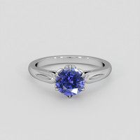 1.49 Ct. Violet Sapphire Ring, Platinum 950 1