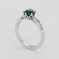 2.03 Ct. Bluish Green Sapphire Ring, Platinum 950 2