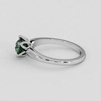 2.03 Ct. Bluish Green Sapphire Ring, Platinum 950 4