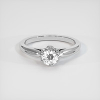 1.55 Ct. White Sapphire Ring, Platinum 950 1
