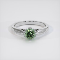 0.98 Ct. Green Sapphire Ring, Platinum 950 1