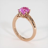 2.12 Ct. Sapphire Ring, 14K Rose Gold 2