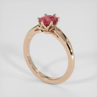 1.07 Ct. Padparadscha Sapphire Ring, 14K Rose Gold 2