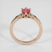 1.07 Ct. Padparadscha Sapphire Ring, 14K Rose Gold 3
