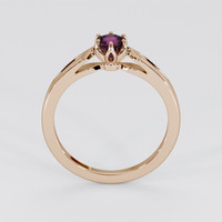 0.42 Ct. Purple Sapphire Ring, 14K Rose Gold 3