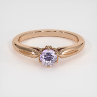 0.50 Ct. Purple Sapphire Ring, 14K Rose Gold 1