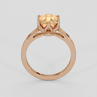 1.96 Ct. Peach Sapphire Ring, 14K Rose Gold 3