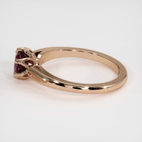 0.79 Ct. Pinkish Purple Sapphire Ring, 14K Rose Gold 4