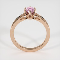 0.61 Ct. Purplish Pink Sapphire Ring, 14K Rose Gold 3