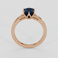 1.99 Ct. Blue Sapphire Ring, 14K Rose Gold 3