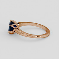 1.99 Ct. Blue Sapphire Ring, 14K Rose Gold 4