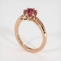 1.06 Ct. Pink Sapphire Ring, 18K Rose Gold 2