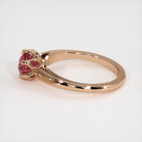 1.06 Ct. Pink Sapphire Ring, 18K Rose Gold 4