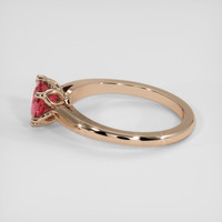 1.07 Ct. Padparadscha Sapphire Ring, 18K Rose Gold 4