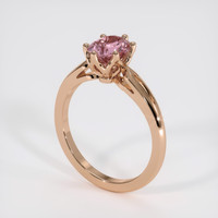 1.11 Ct. Padparadscha Sapphire Ring, 18K Rose Gold 2