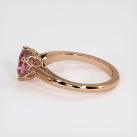 1.11 Ct. Padparadscha Sapphire Ring, 18K Rose Gold 4
