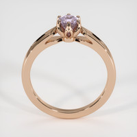 0.50 Ct. Purple Sapphire Ring, 18K Rose Gold 3
