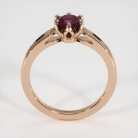 0.79 Ct. Pinkish Purple Sapphire Ring, 18K Rose Gold 3