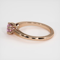 0.61 Ct. Purplish Pink Sapphire Ring, 18K Rose Gold 4