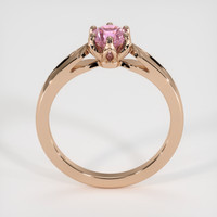 0.65 Ct. Purplish Pink Sapphire Ring, 18K Rose Gold 3