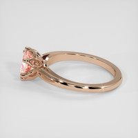 1.06 Ct. Padparadscha Sapphire Ring, 18K Rose Gold 4