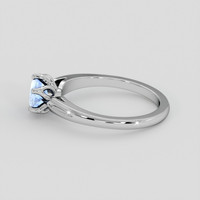 1.05 Ct. Blue Sapphire Ring, Silver 4