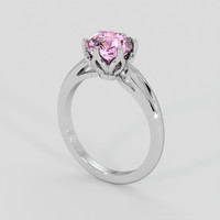 1.78 Ct. Pink Kunzite Ring, 10K White Gold 2