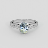 1.38 Ct. Bi Color Sapphire Ring, 10K White Gold 1