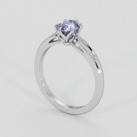 1.15 Ct. Bluish Purple Sapphire Ring, 10K White Gold 2